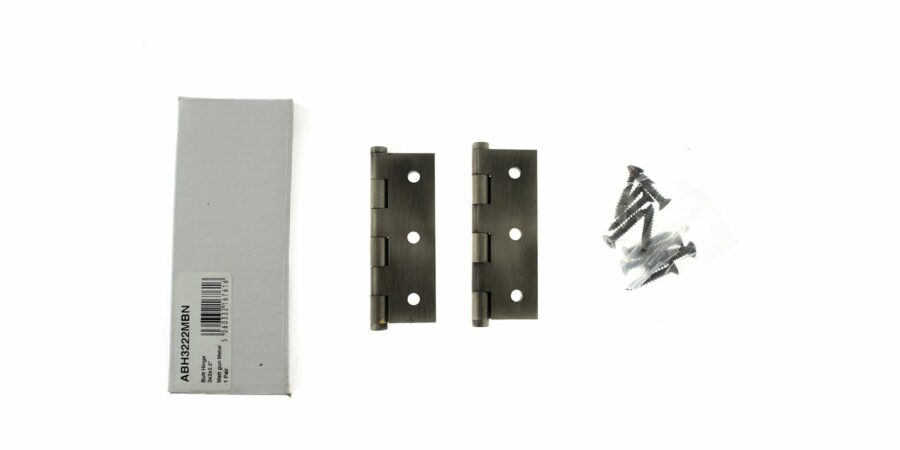 ABH3222MBN Hinges - Matt Gun Metal - Pair