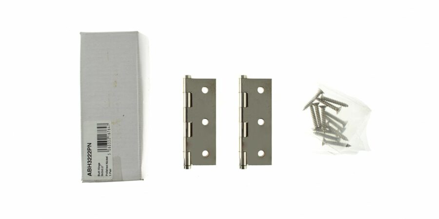 ABH3222PN Hinges - Polished Nickel - Pair