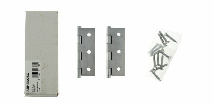 ABH3222SC Hinges - Satin Chrome - Pair