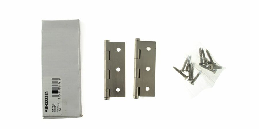 ABH3222SN Hinges - Satin Nickel - Pair