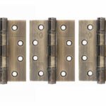 AH1433AB Hinges Grade 13 Fire Rated - Antique Brass - Set of 3