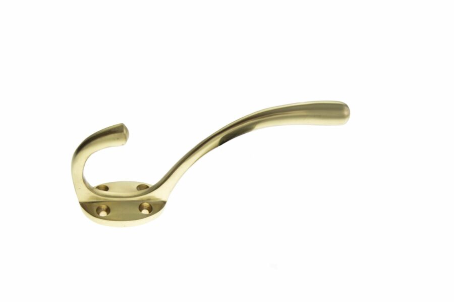 AHCHPB Hat & Coat Hook - Polished Brass - Each