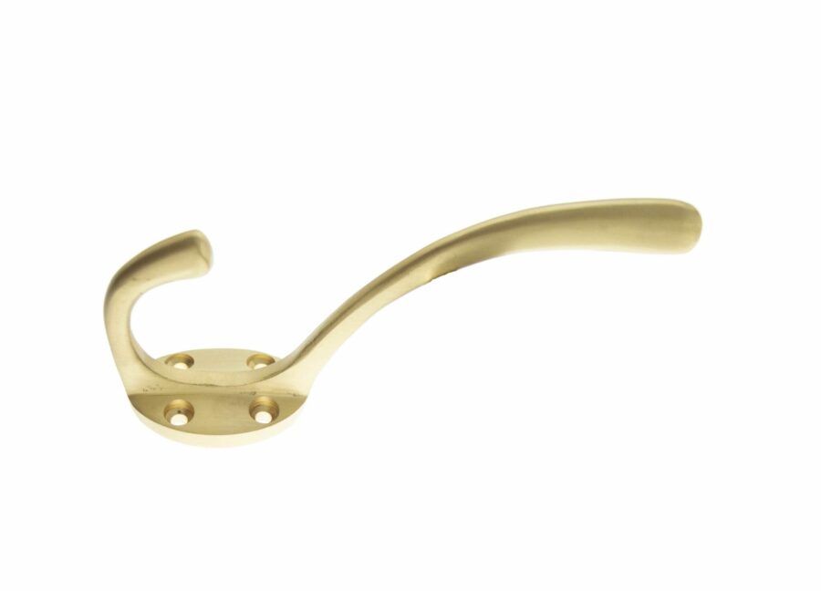 AHCHSB Hat & Coat Hook - Satin Brass - Each