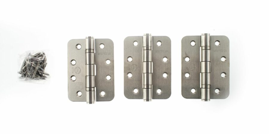 AHR1433SSS Hinges - Satin Stainless Steel - Set of 3