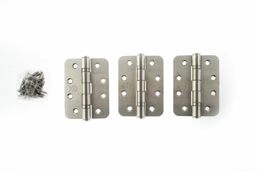 AHR1433SSS Hinges - Satin Stainless Steel - Set of 3