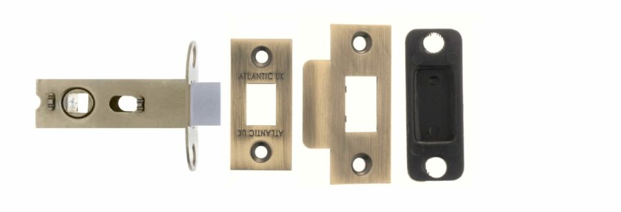 AL25MAB Bolt Through Tubular Latch - Matt Antique Brass - Each