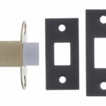 AL25MB Bolt Through Tubular Latch - Matt Black - Each