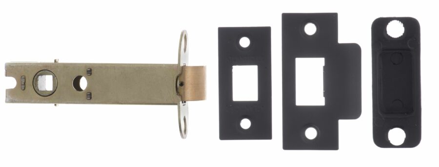 AL4MB Bolt Through Tubular Latch - Matt Black - Each