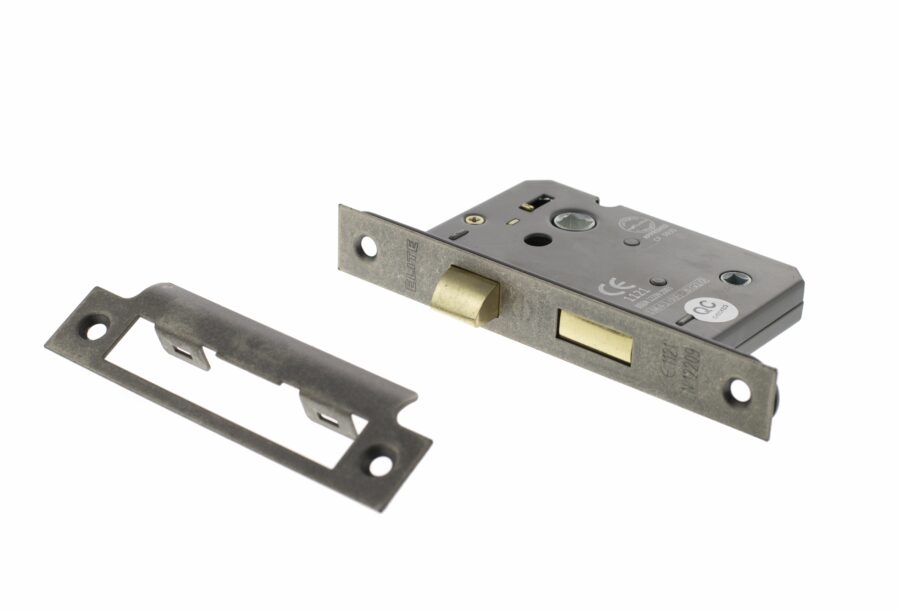 ALKBATH3DS Bathroom Lock [CE] - Distressed Silver - Each