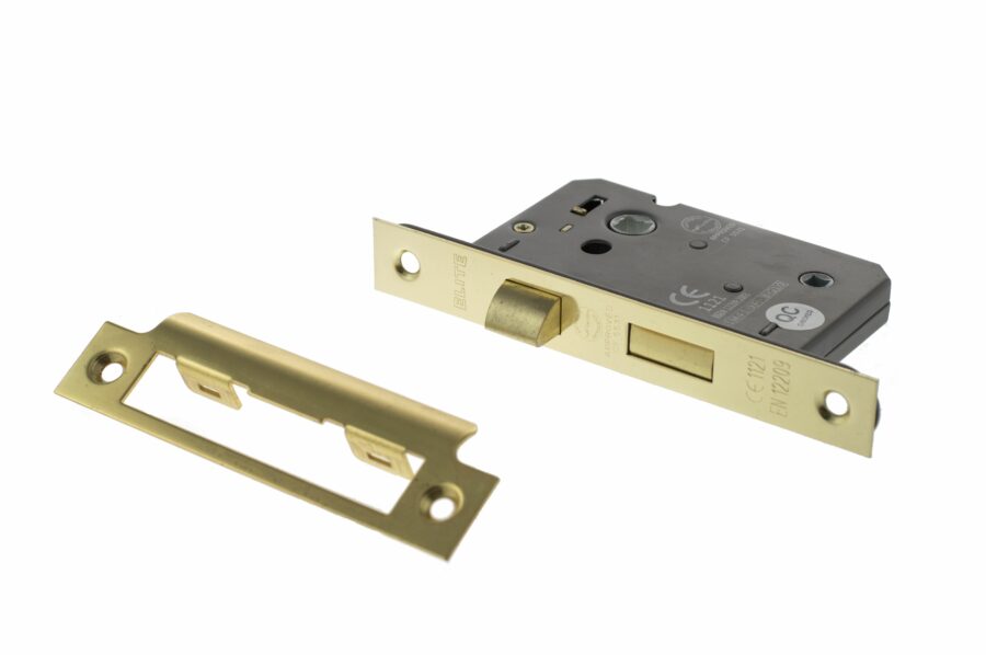ALKBATH3PB Bathroom Lock [CE] - Polished Brass - Each