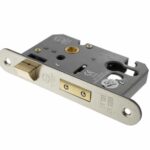 ALKRCSASHE3PN Radius Corner Sashlock [CE] - Polished Nickel - Each