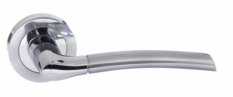 ECO10SCPC Aluminium Lever - Satin Chrome/Polished Chrome - Set