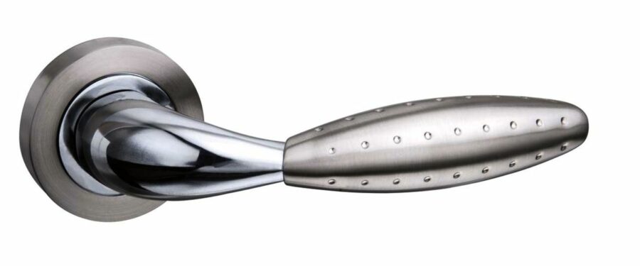 M73SNCP Lever - Satin Nickel/Polished Chrome - Set