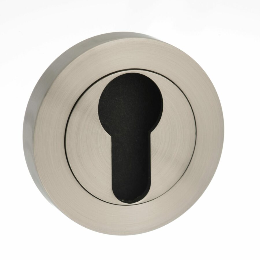 MESCESN Euro Escutcheon - Satin Nickel - Each