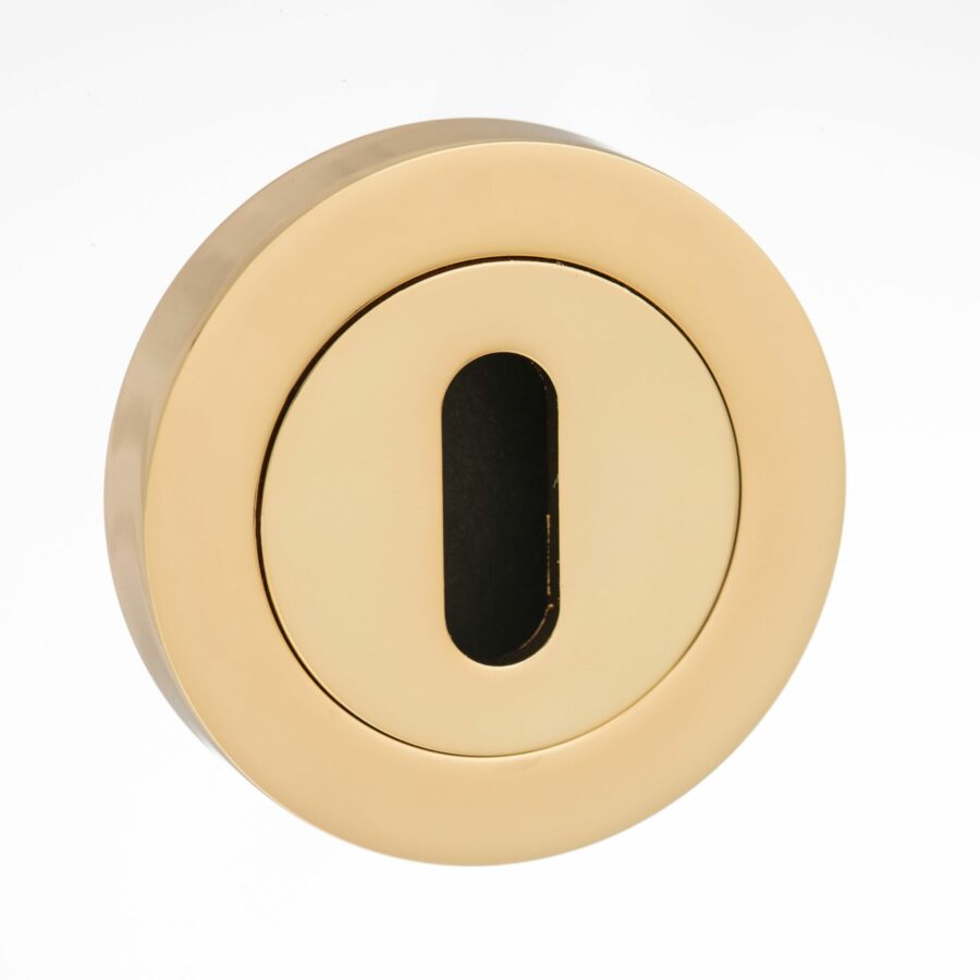MESCKBP Key Escutcheon - Polished Brass - Each