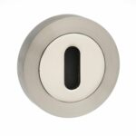 MESCKSNNP Key Escutcheon - Satin Nickel/Polished Nickel - Each