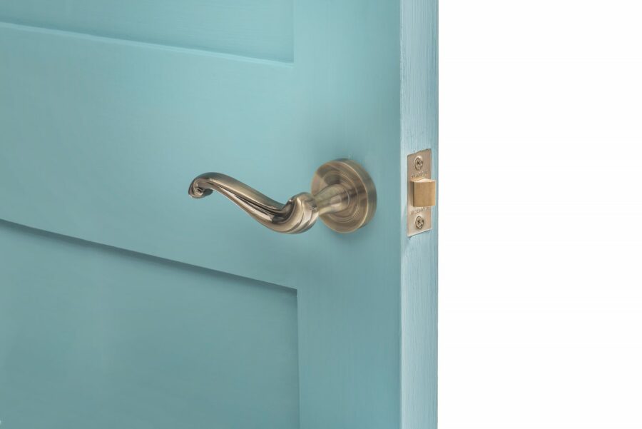 OE177AB Lever - Antique Brass - Set