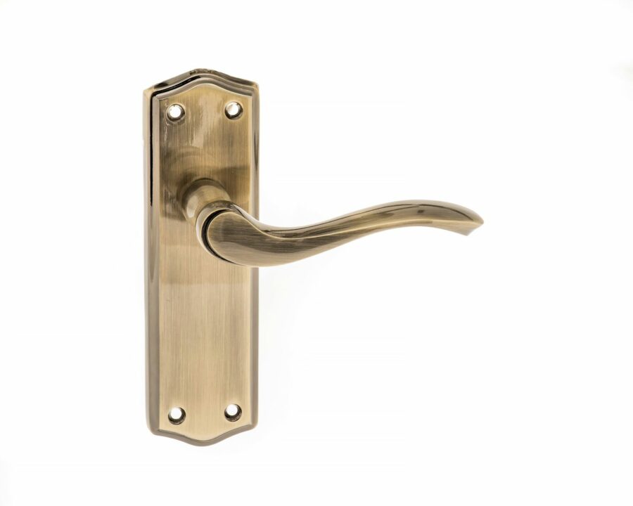 OE178LAB Latch Lever - Antique Brass - Set