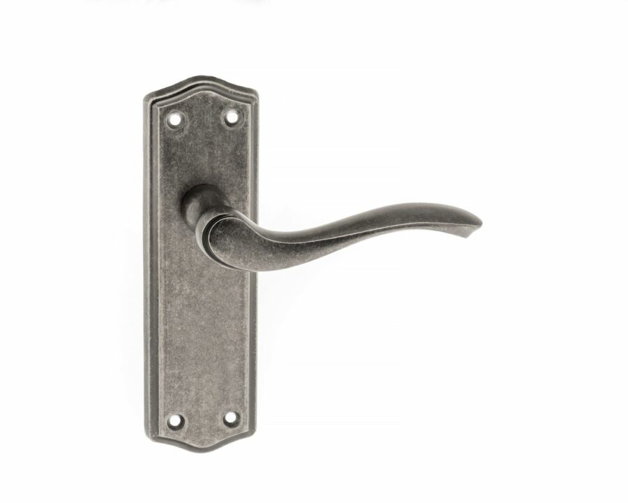 OE178LDS Latch Lever - Distressed Silver - Set