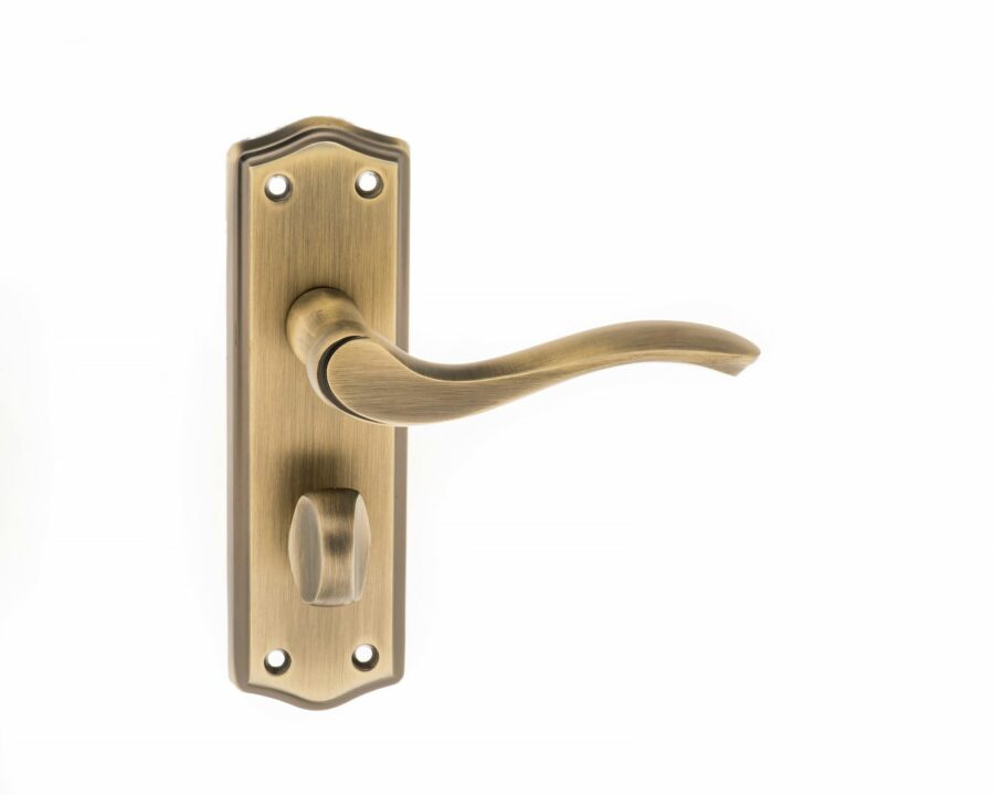 OE178WCMAB WC Lever - Matt Antique Brass - Set