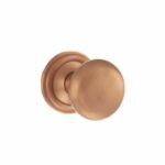OE58MMKUSC Solid Brass Mushroom Mortice Knob - Urban Satin Copper - Set