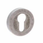 OEESCEDS Euro Escutcheon - Distressed Silver - Each
