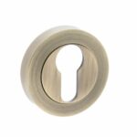 OEESCEMAB Euro Escutcheon - Matt Antique Brass - Each