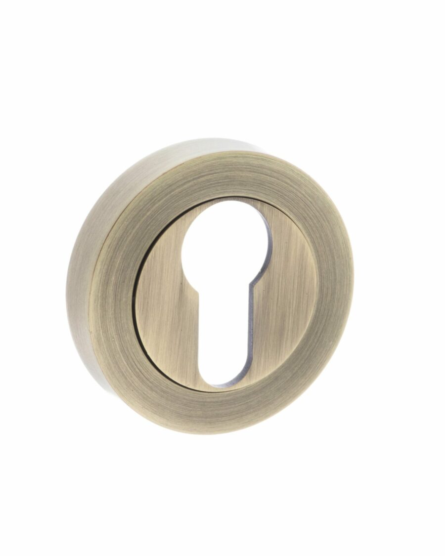 OEESCEMAB Euro Escutcheon - Matt Antique Brass - Each