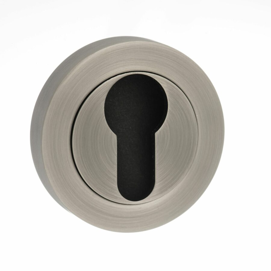 OEESCEMBN Euro Escutcheon - Matt Gun Metal - Each