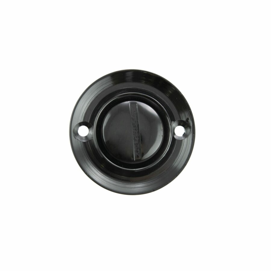 OEOWCBN Solid Brass Oval WC Turn and Release - Black Nickel - Each