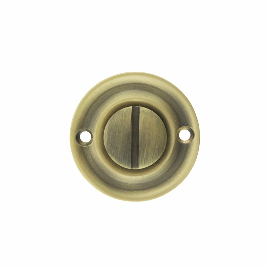 OEOWCMAB Solid Brass Oval WC Turn and Release - Matt Antique Brass - Each