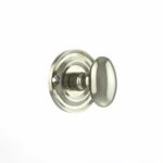 OEOWCPN Solid Brass Oval WC Turn and Release - Polished Nickel - Each