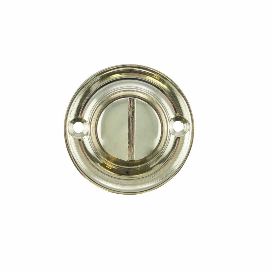 OEOWCPN Solid Brass Oval WC Turn and Release - Polished Nickel - Each