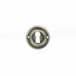 OERKEMBN Solid Brass Open Key Hole Escutcheon - Matt Gun Metal - Each