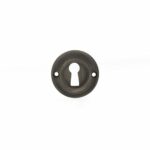OERKEUB Solid Brass Open Key Hole Escutcheon - Urban Bronze - Each