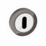 S3ESCKRBNPC Key Escutcheon - Black Nickel/Polished Chrome - Each