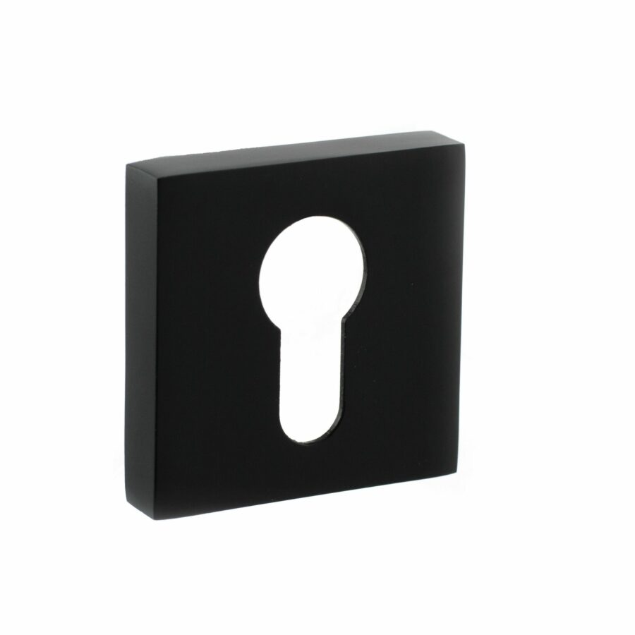 S4ESCESMB Euro Escutcheon - Matt Black - Each
