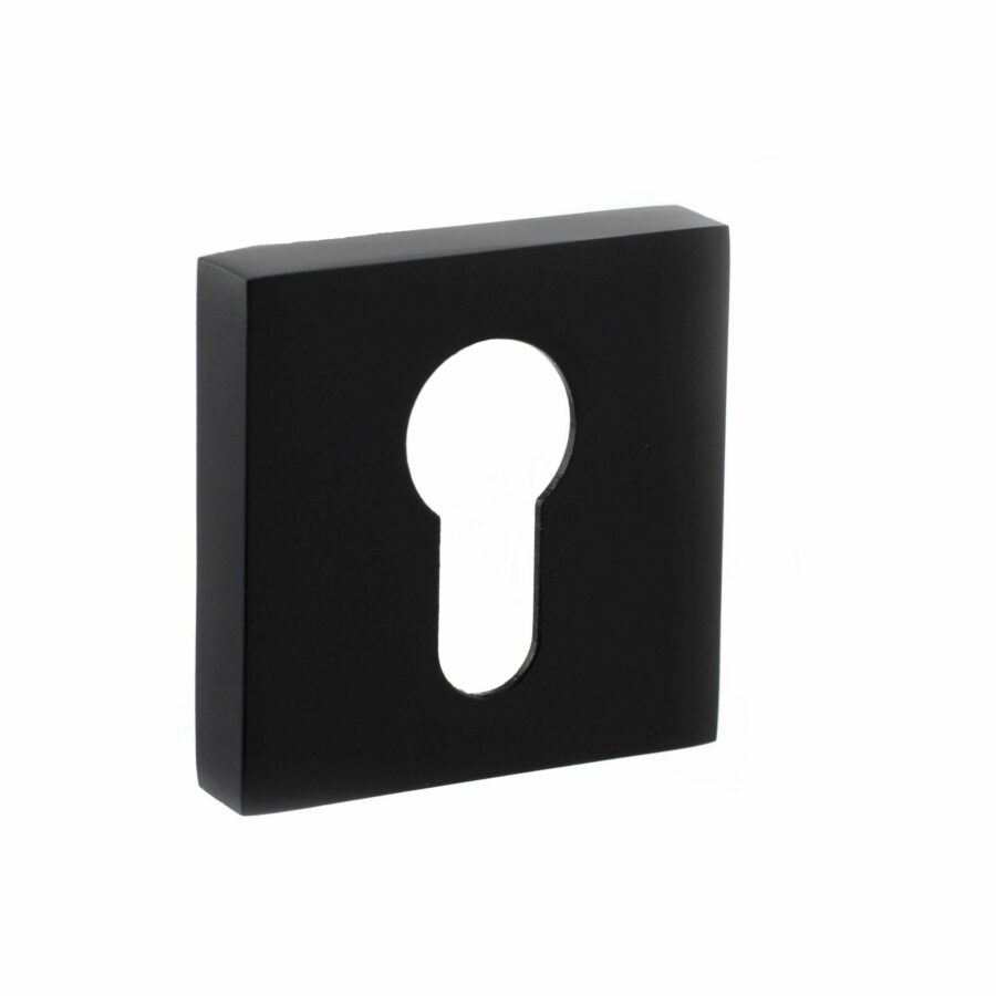 S4ESCESMB Euro Escutcheon - Matt Black - Each
