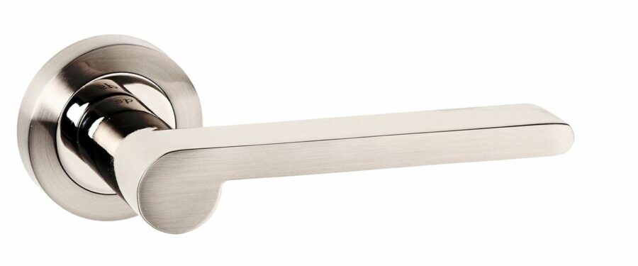 SPM218SNNP Designer Lever - Satin Nickel/Polished Nickel - Set