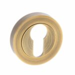 SPMESCEWAB Euro Escutcheon - Weathered Antique Bronze - Each