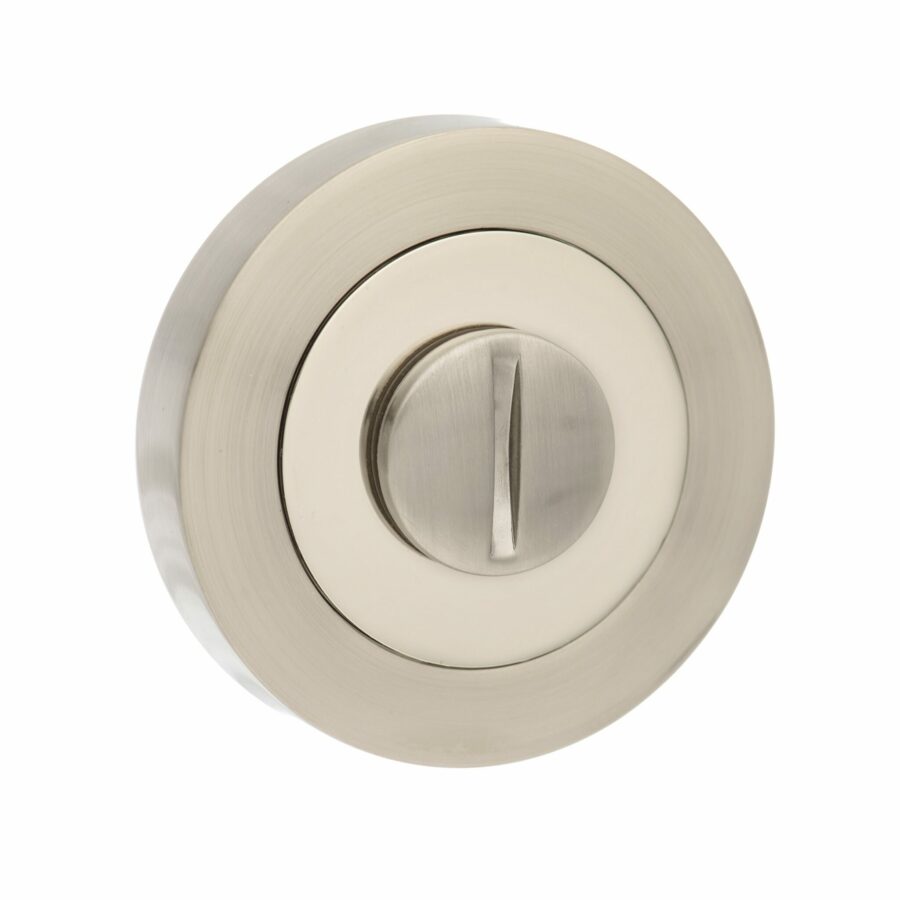 SPMWCSNNP WC Turn and Release - Satin Nickel/Polished Nickel - Each