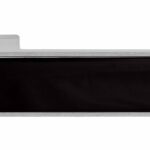 T3084LMBSC Designer Lever  - Pearl Black Decorative Plate - Satin Chrome - Set