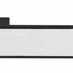 T3084LPSSMB Designer Lever  - Polished Stainless Steel Decorative Plate - Matt Black - Set