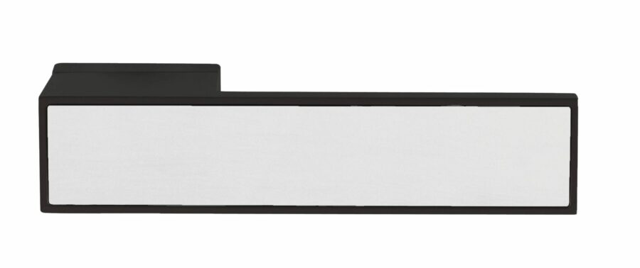 T3084LPSSMB Designer Lever  - Polished Stainless Steel Decorative Plate - Matt Black - Set