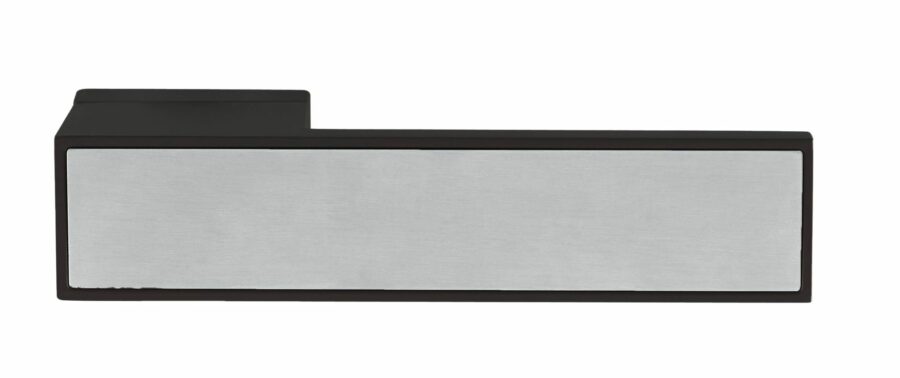 T3084LSSSMB Designer Lever  - Satin Stainless Steel Decorative Plate - Matt Black - Set