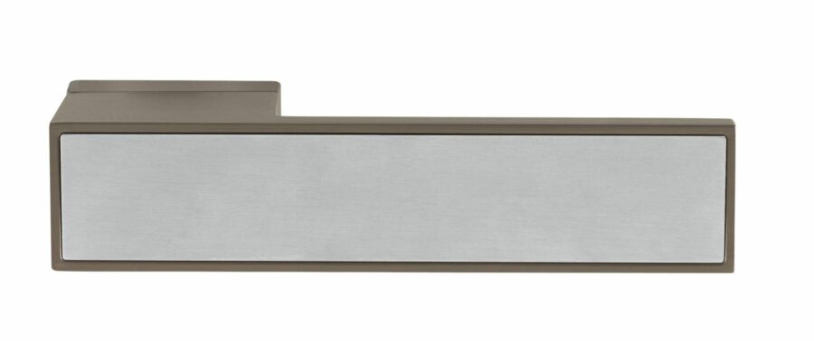 T3084LSSSTT Designer Lever  - Satin Stainless Steel Decorative Plate - Titanium - Set