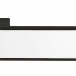 T3084LWHMB Designer Lever  - White Decorative Plate - Matt Black - Set