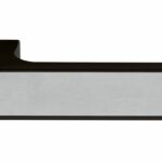 T3089LSSSMB Designer Lever  - Satin Stainless Steel Decorative Plate - Matt Black - Set
