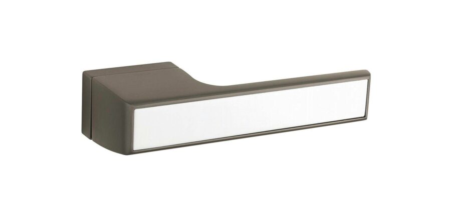 T3089LSSSPC Designer Lever - Satin Stainless Steel Decorative Plate - Bright Polished Chrome - Set