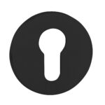 TESCER5SMB Euro Escutcheon - Pearl Black - Pair